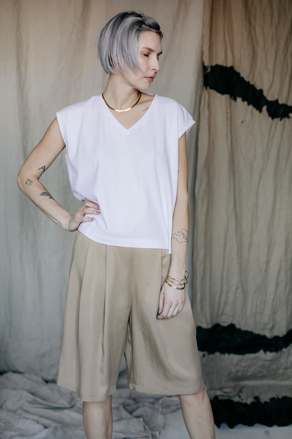 BAHAMAS /coffee beige tencel/