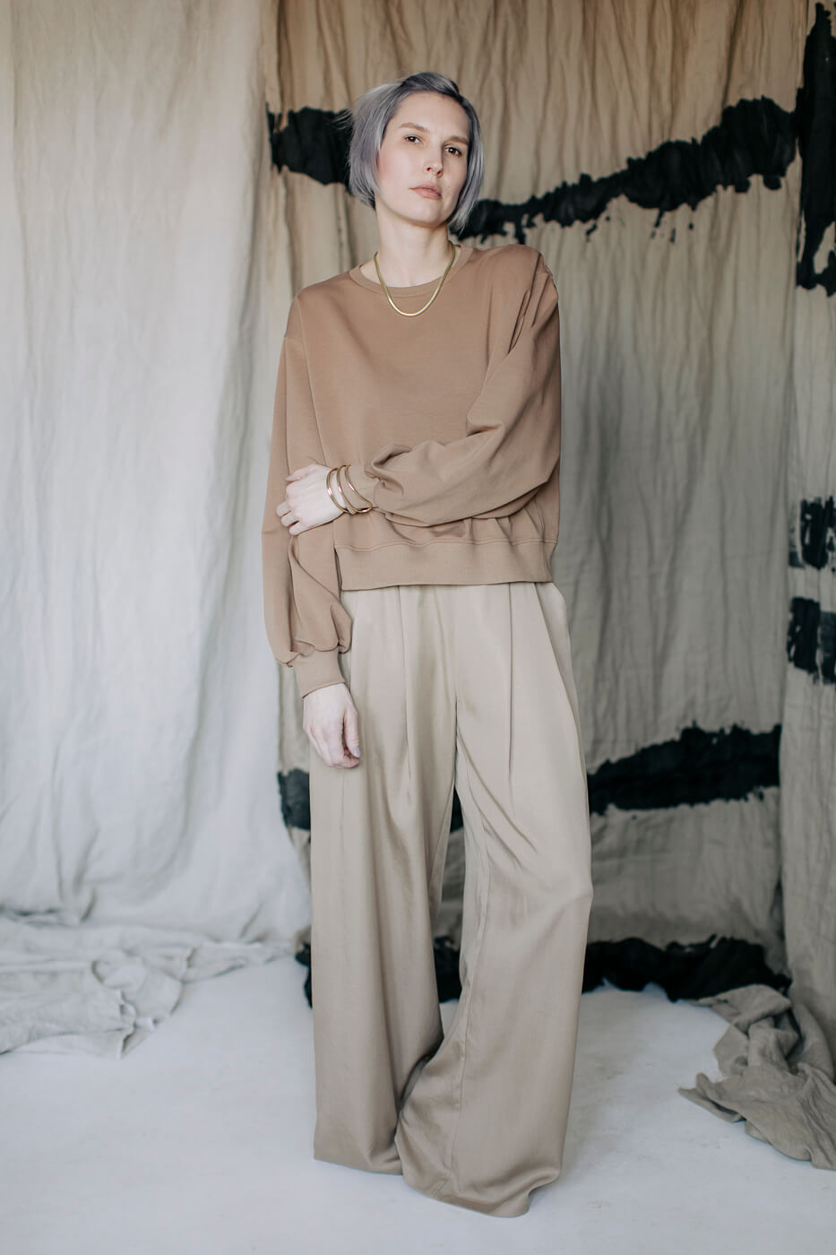 HI /coffee beige tencel/