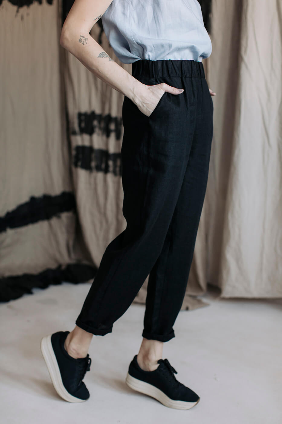 HI YOUTH /black linen/