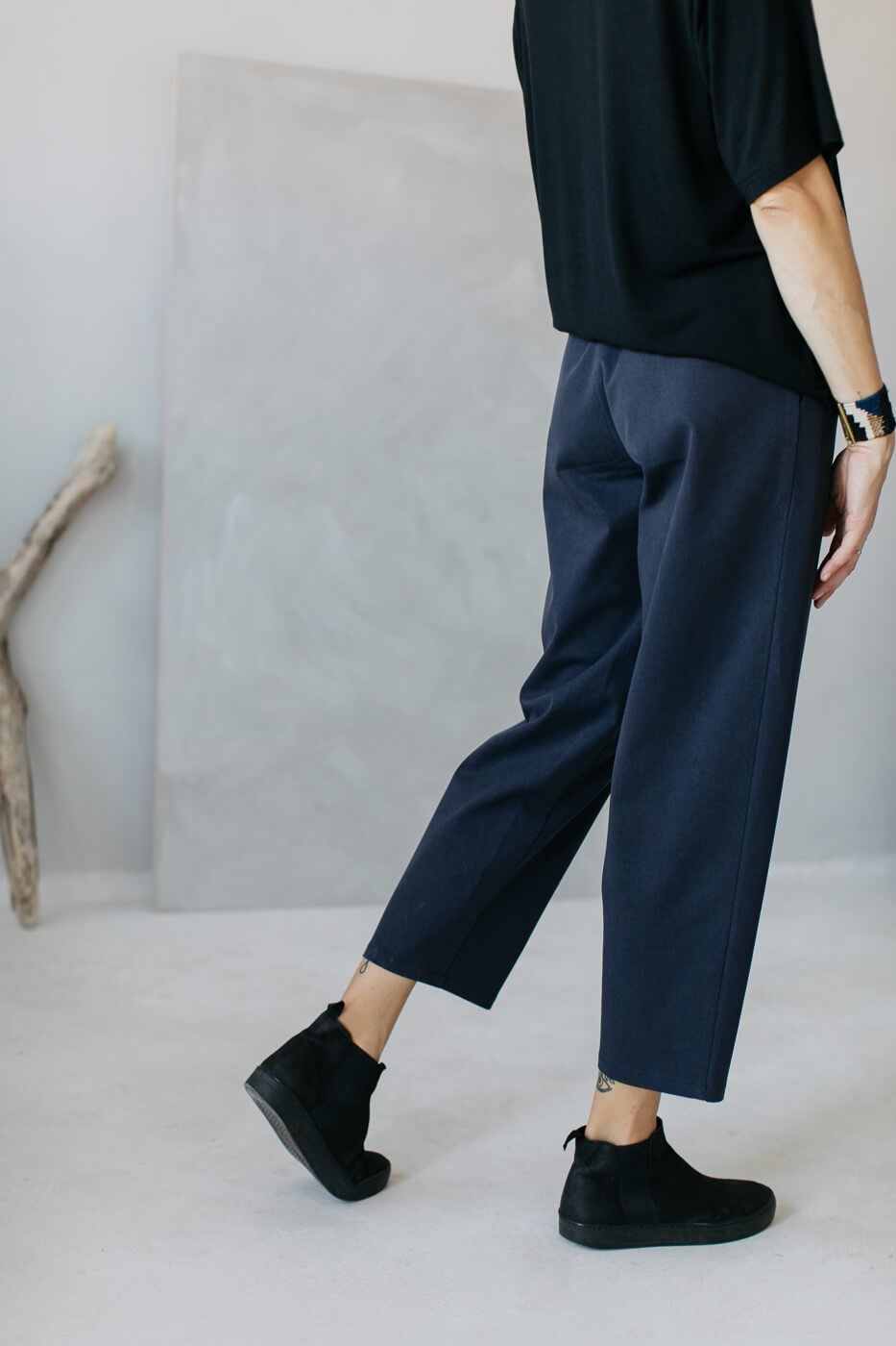 WEEKEND /navy cotton+tencel/