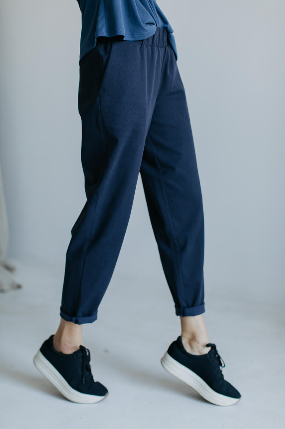 YOUTH /navy cotton+tencel/