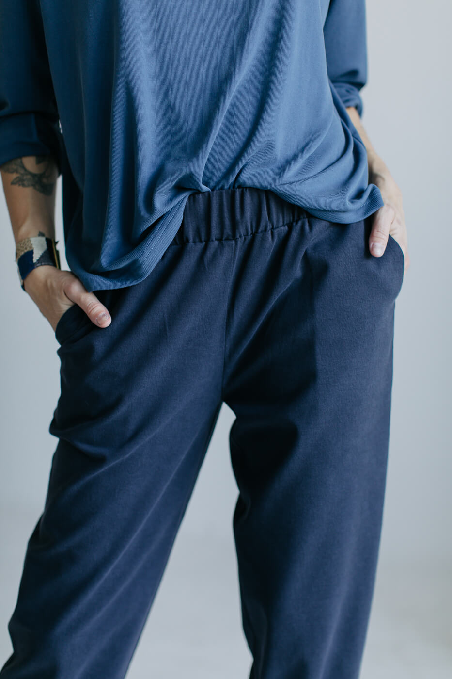 YOUTH /navy cotton+tencel/