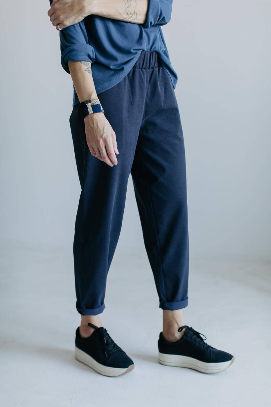 YOUTH /navy cotton+tencel/