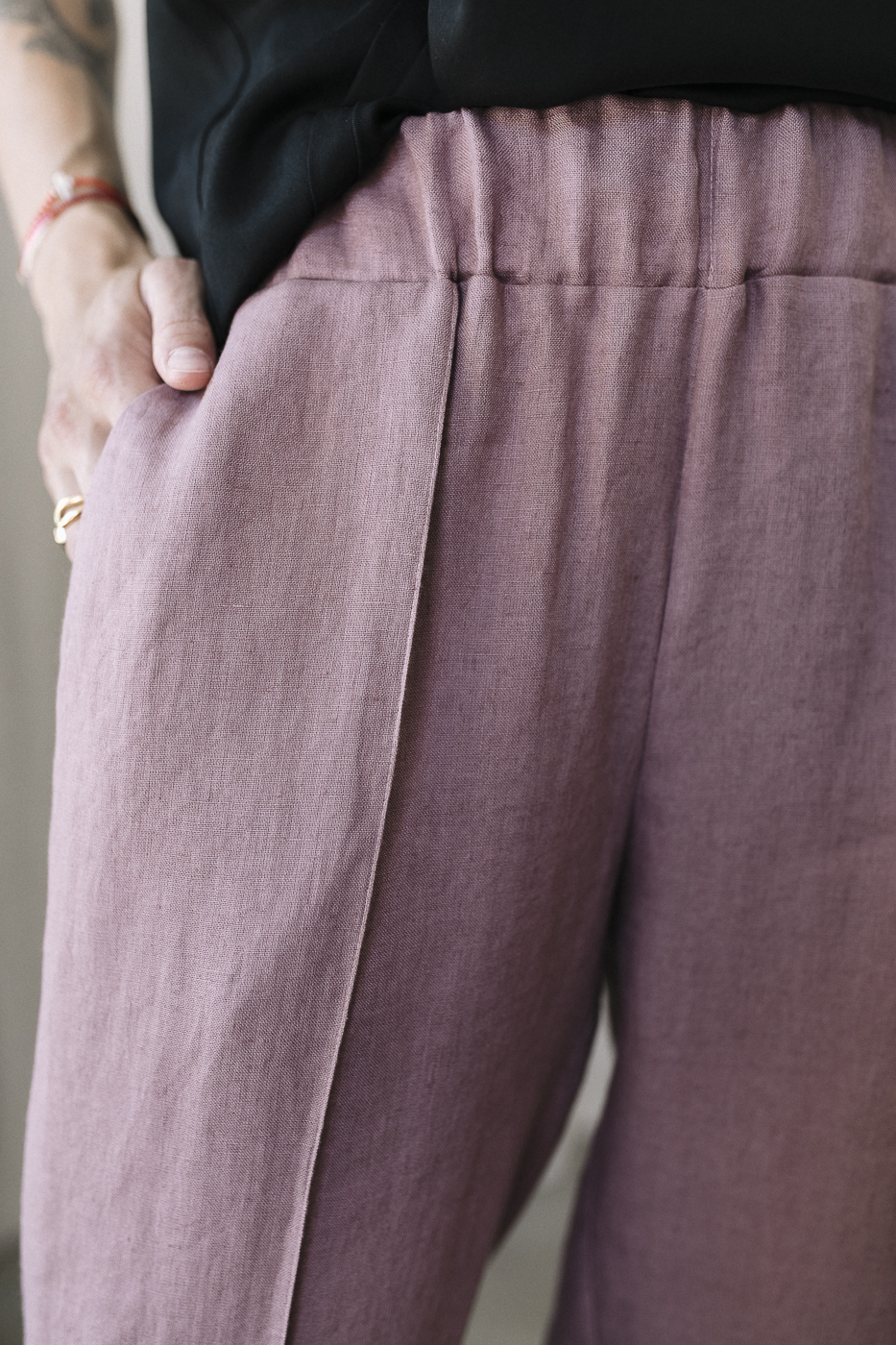 OFFICE /blueberry pink linen/