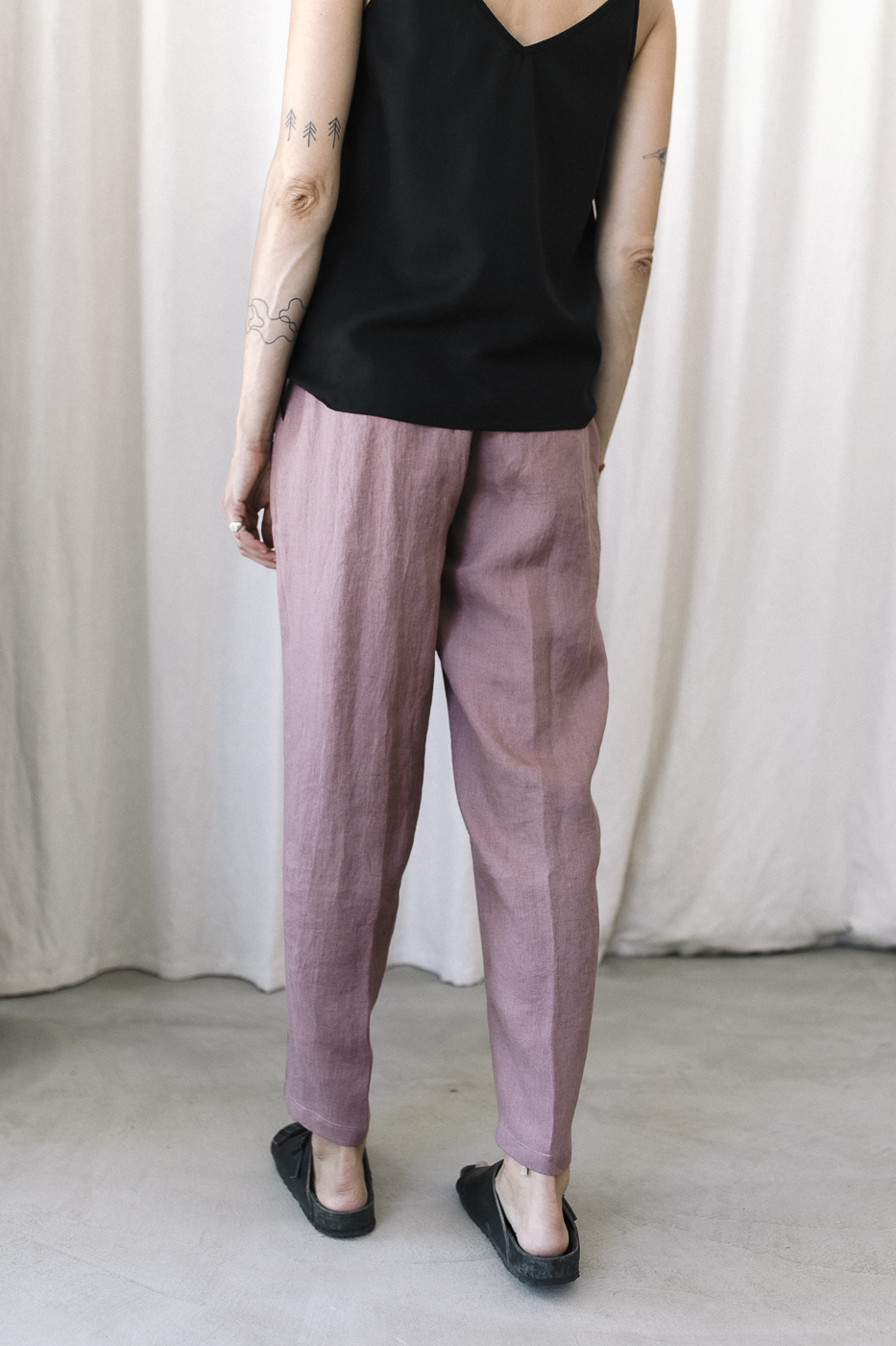 OFFICE /blueberry pink linen/