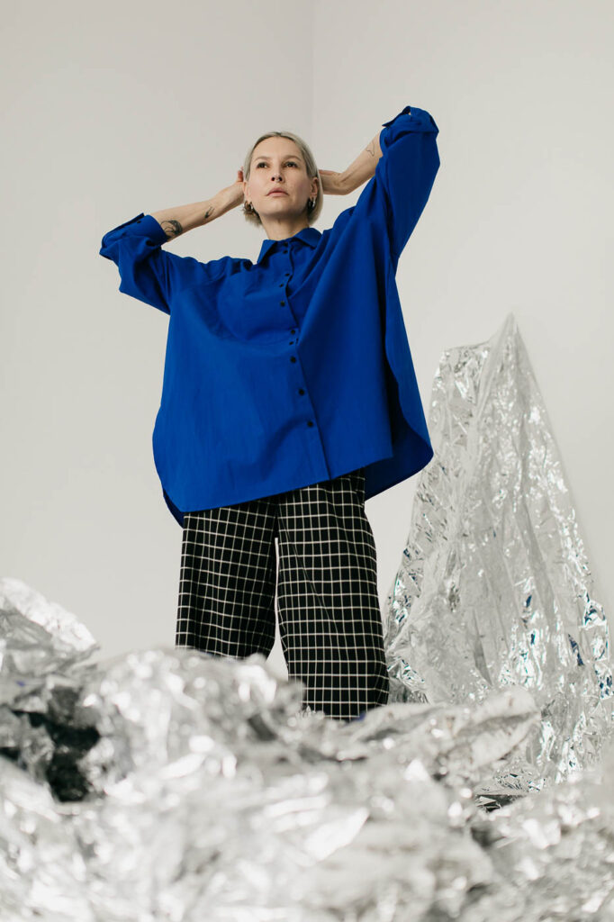 FLORIDA /cobalt blue cotton poplin/