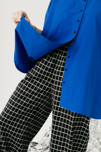 FLORIDA /cobalt blue cotton poplin/