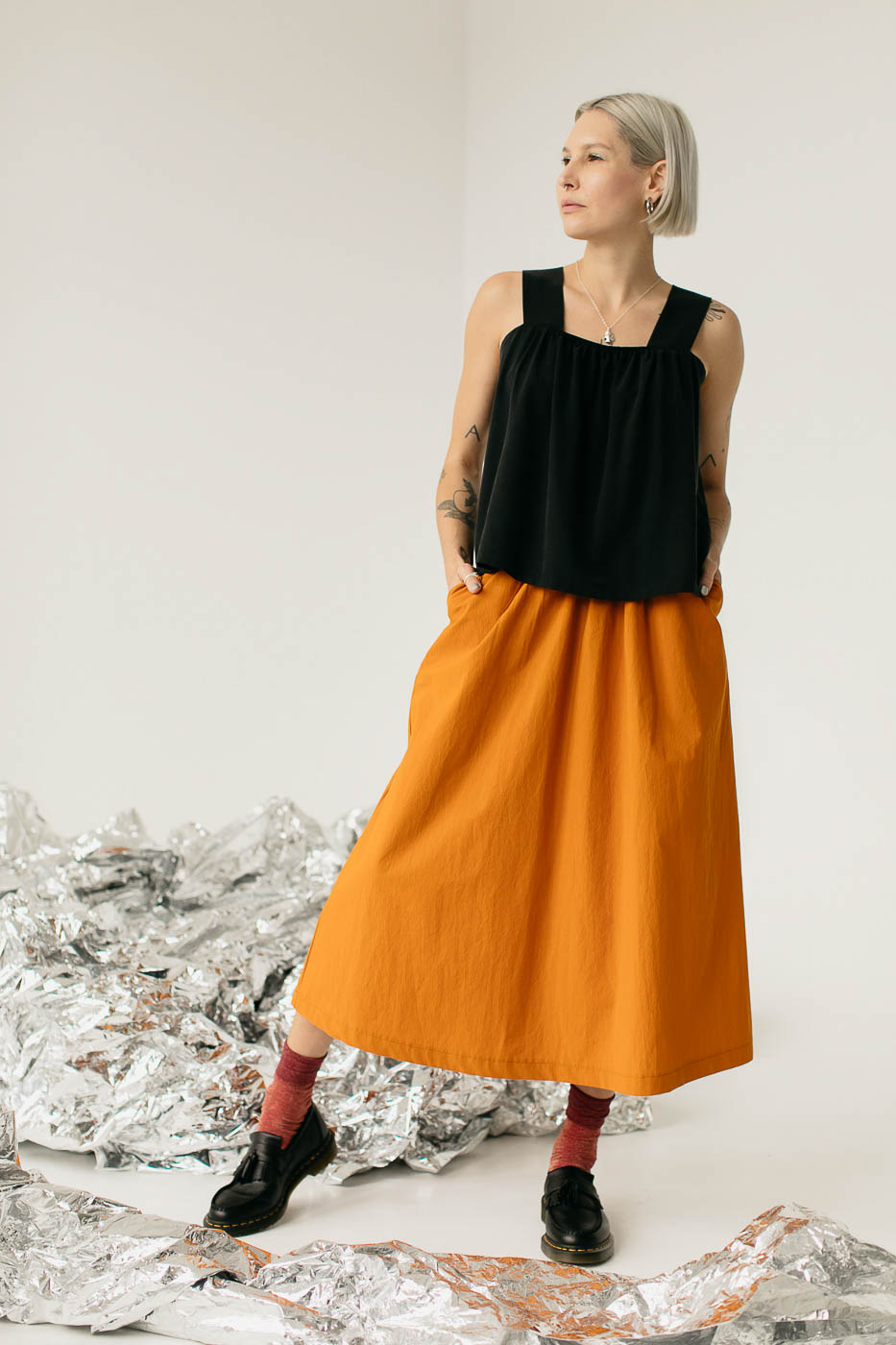 NIKO /curry cotton poplin/