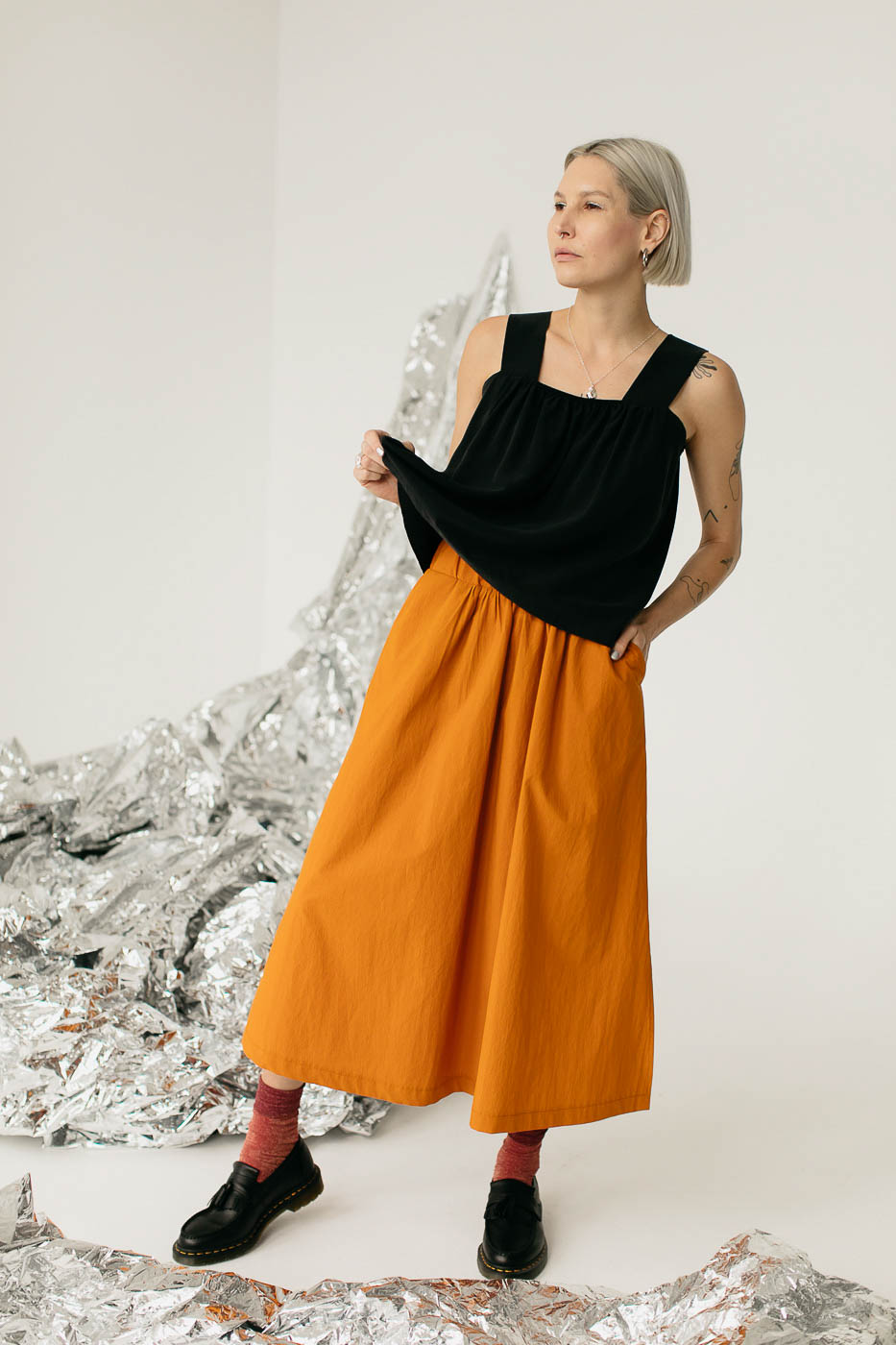 NIKO /curry cotton poplin/