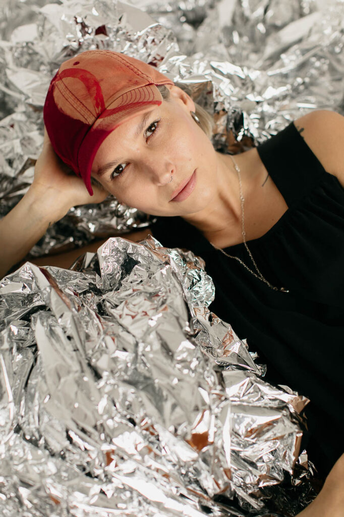 CAP /red wine cotton/