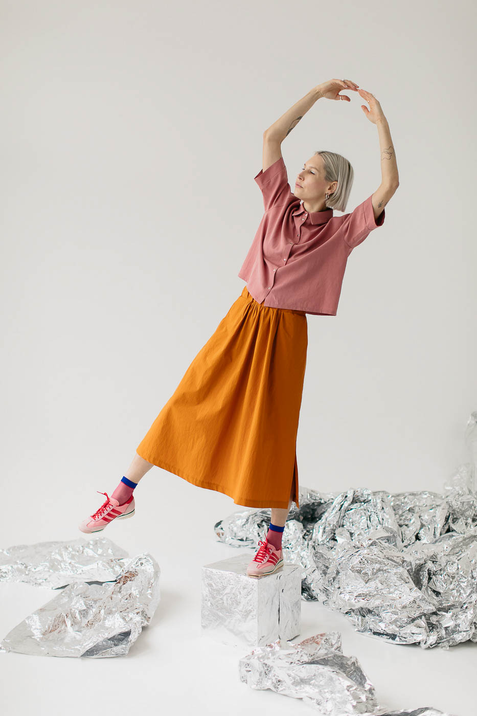 GOYA /herbal rose lyocell+linen/