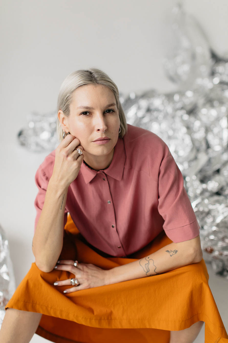 GOYA /herbal rose lyocell+linen/