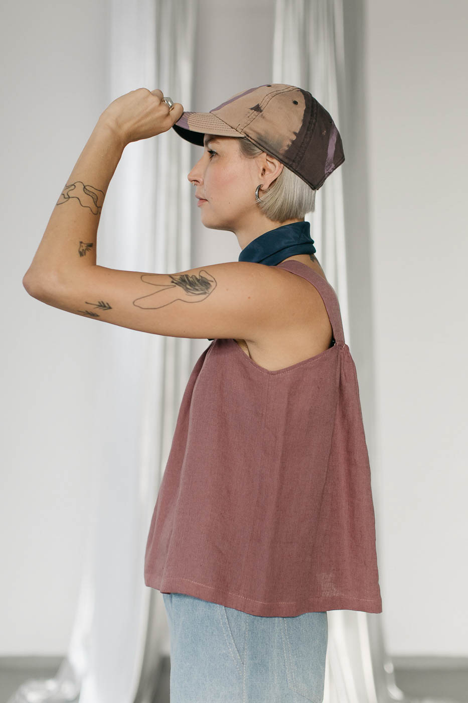 SAMOA /blueberry pink linen/