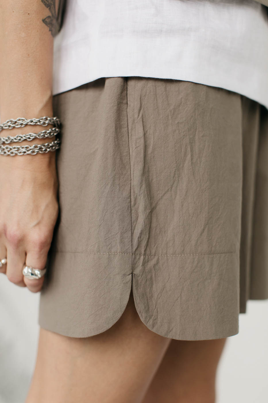 HI ROMA /khaki cotton poplin/