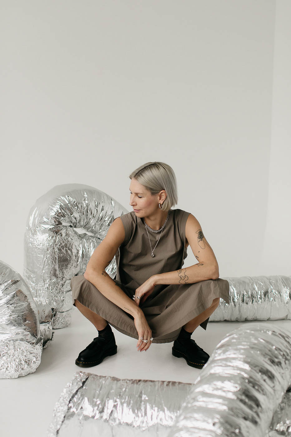 NIKO /khaki cotton poplin/