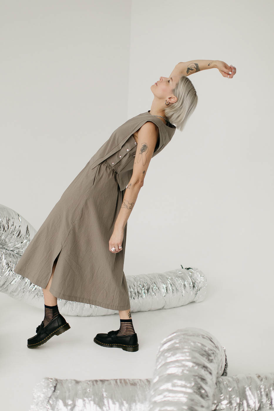 NIKO /khaki cotton poplin/