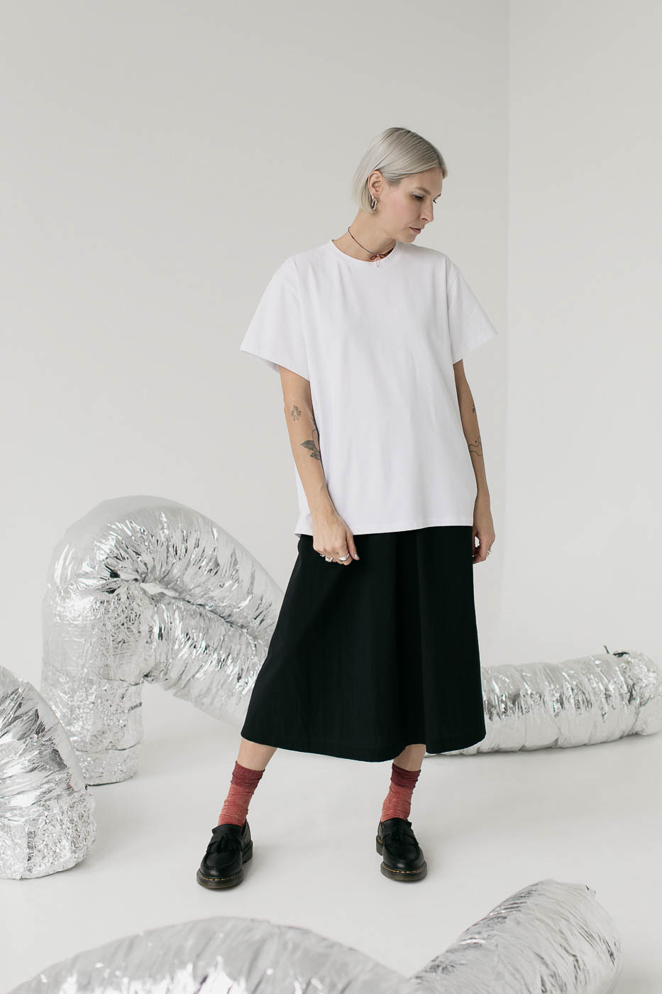 NIKO /black cotton poplin/