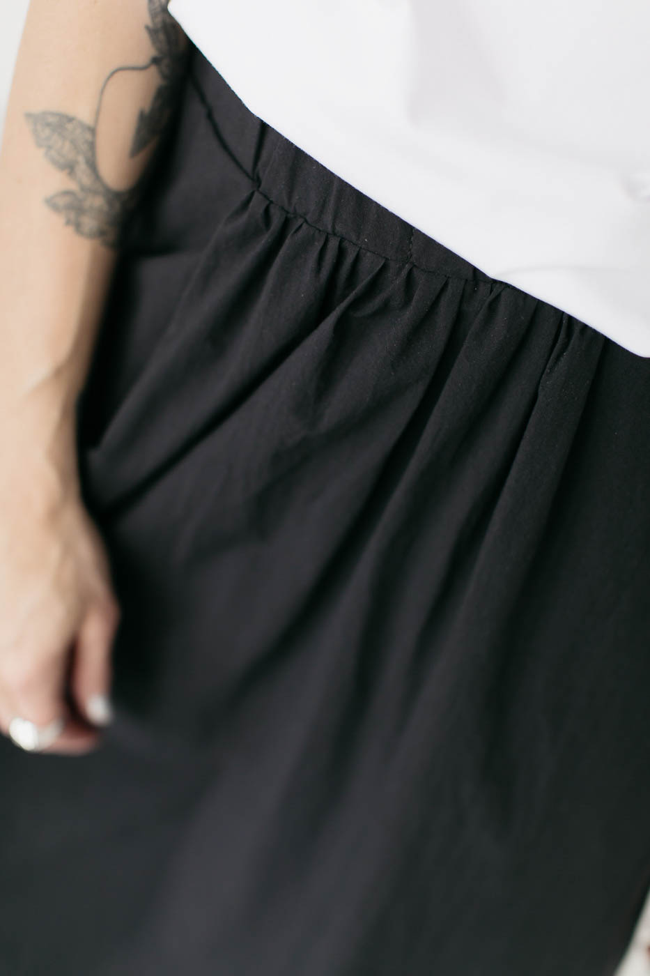 NIKO /black cotton poplin/