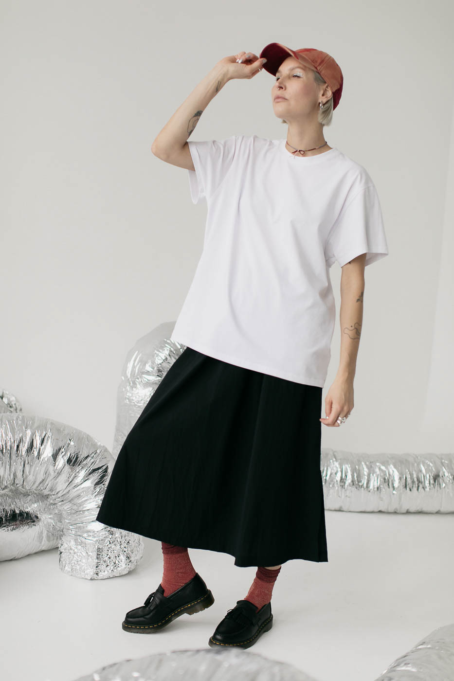 NIKO /black cotton poplin/