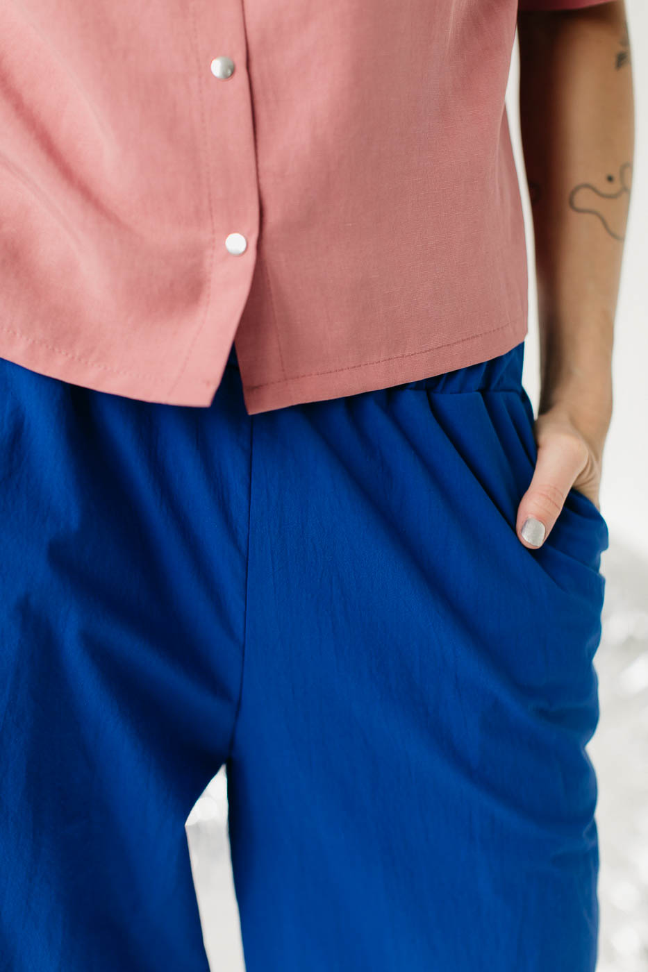 OSAKA /cobalt blue cotton poplin/