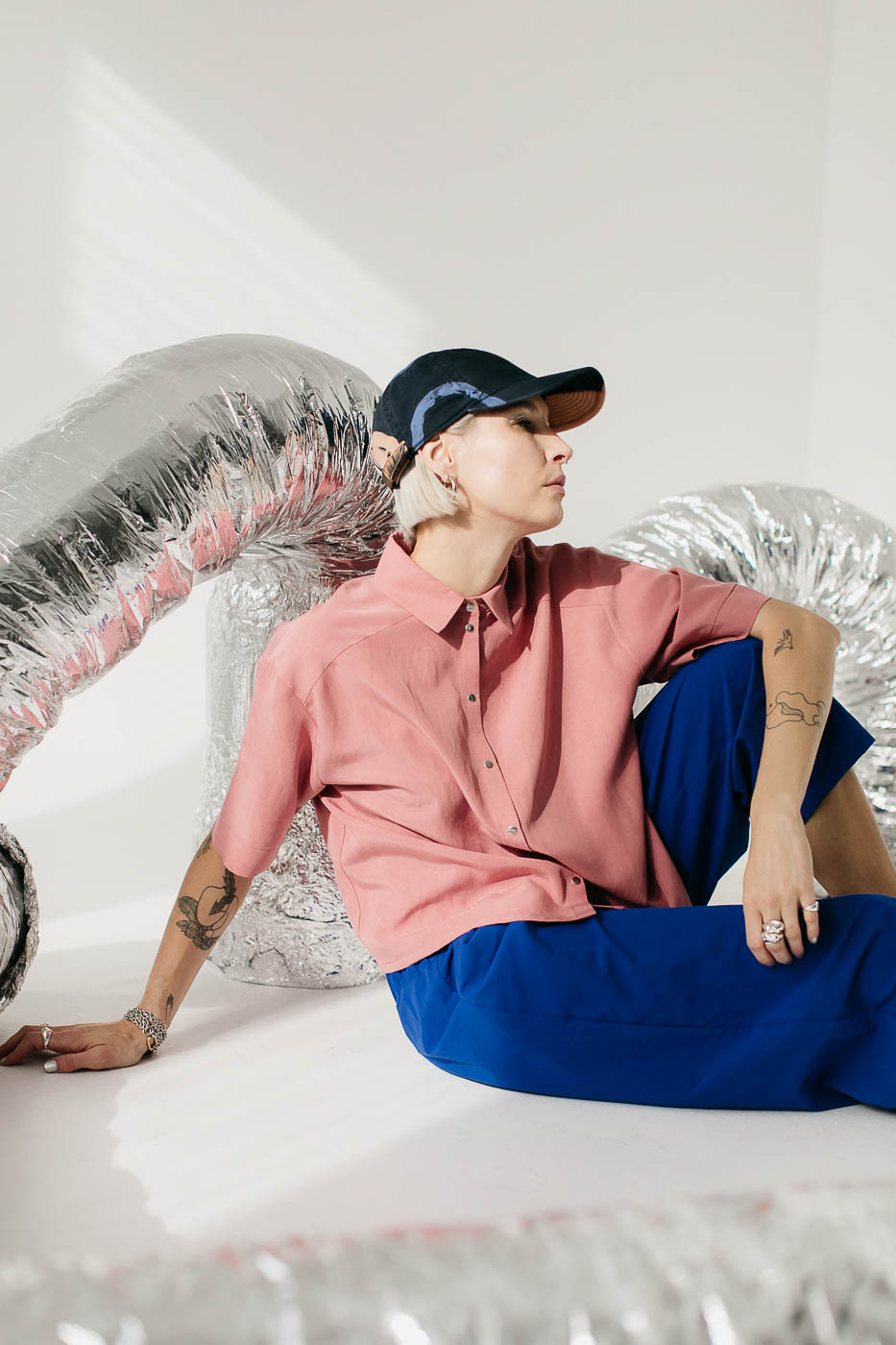 OSAKA /cobalt blue cotton poplin/