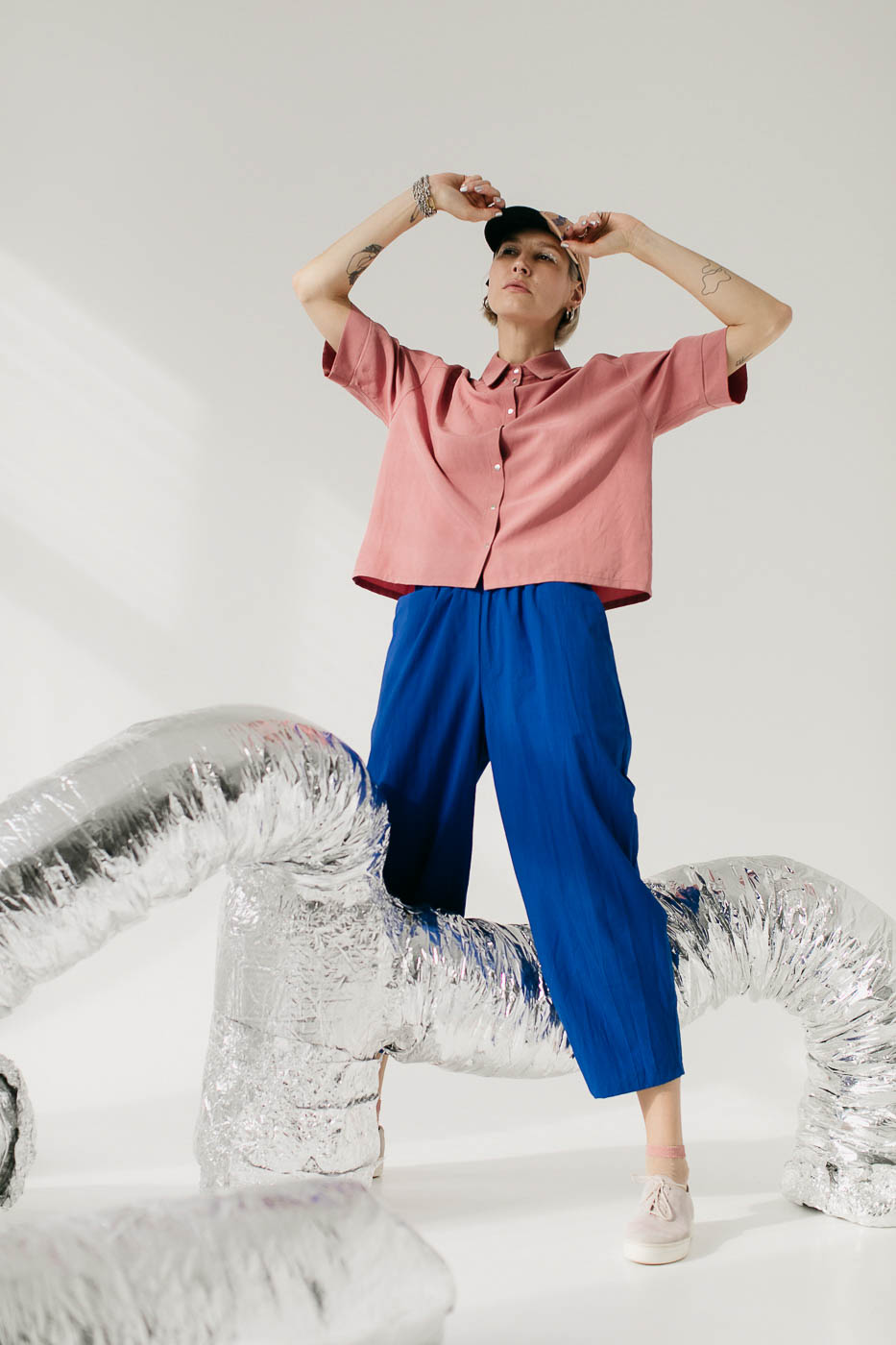 OSAKA /cobalt blue cotton poplin/