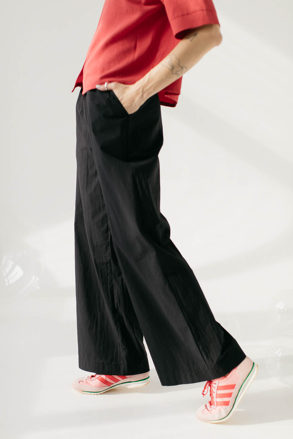 FIKA /black cotton poplin/