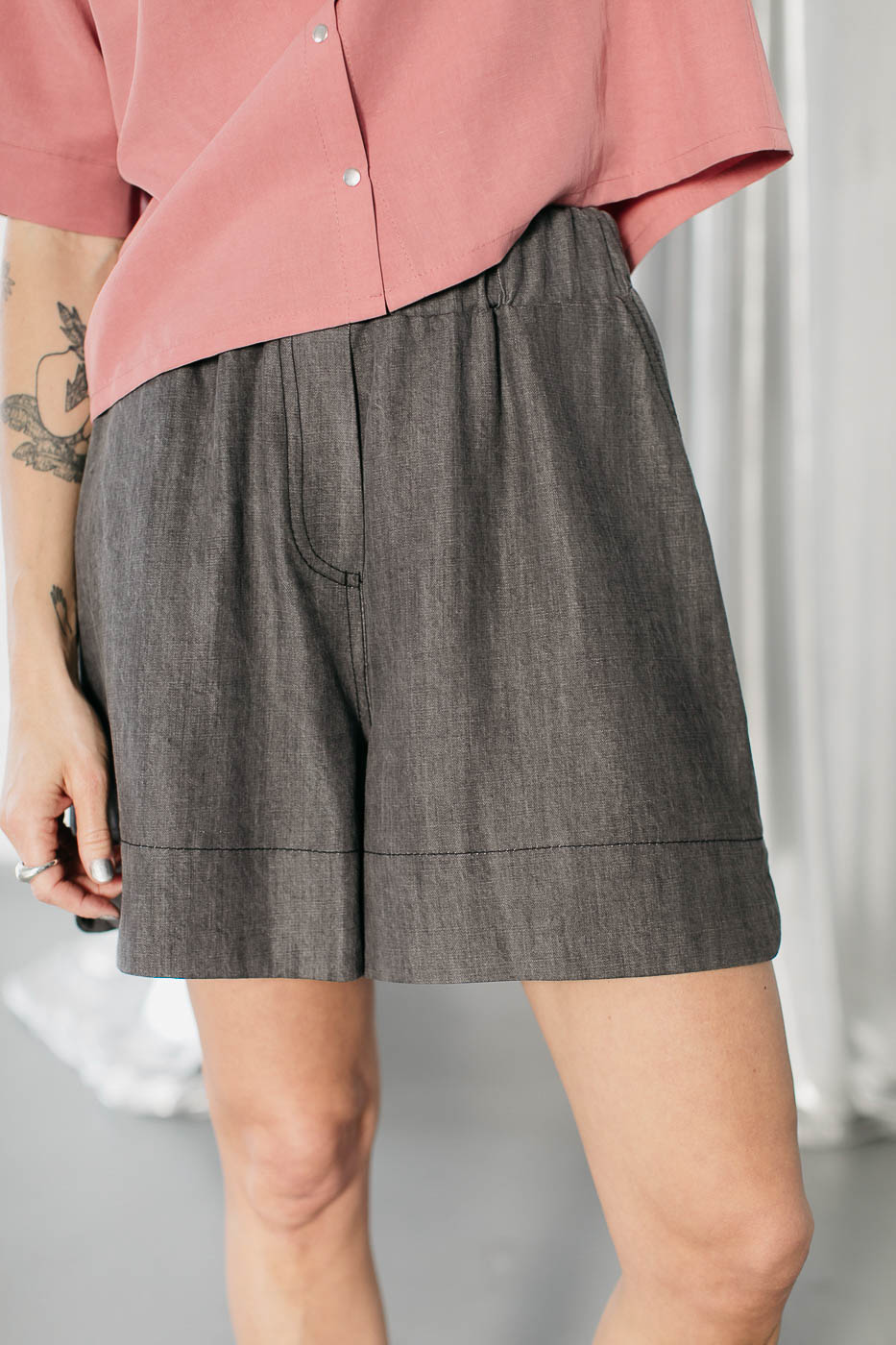 HI ROMA /graphite jeans lyocell/