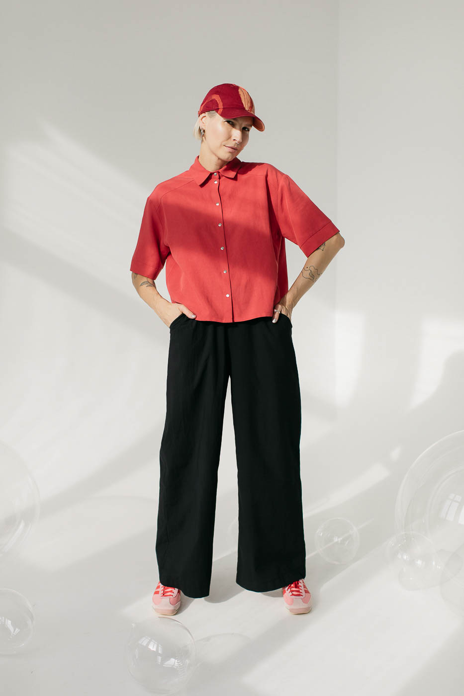 FIKA /black cotton poplin/