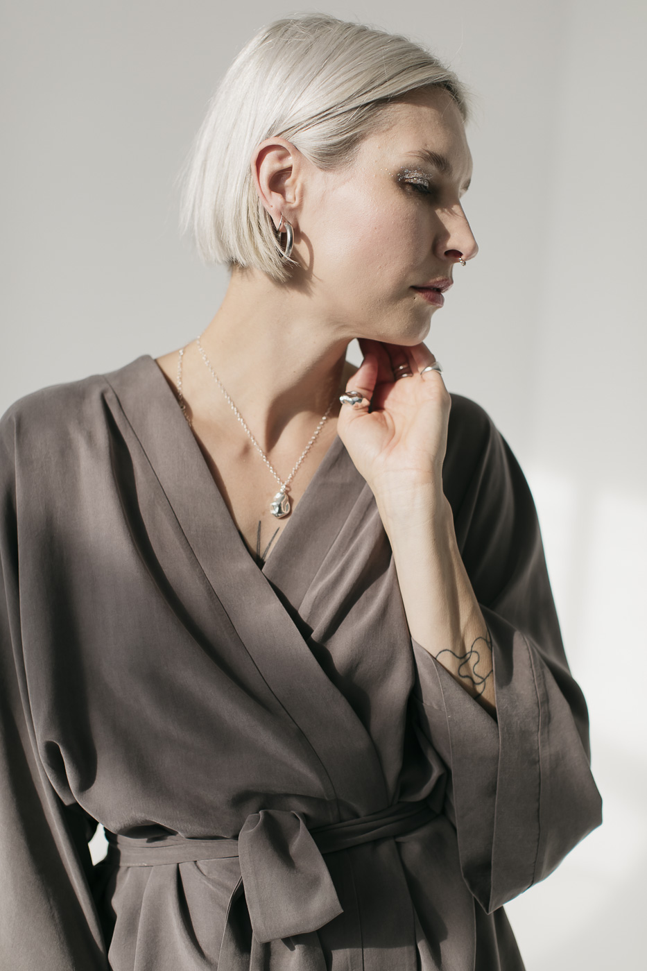 PEARL silver full necklace