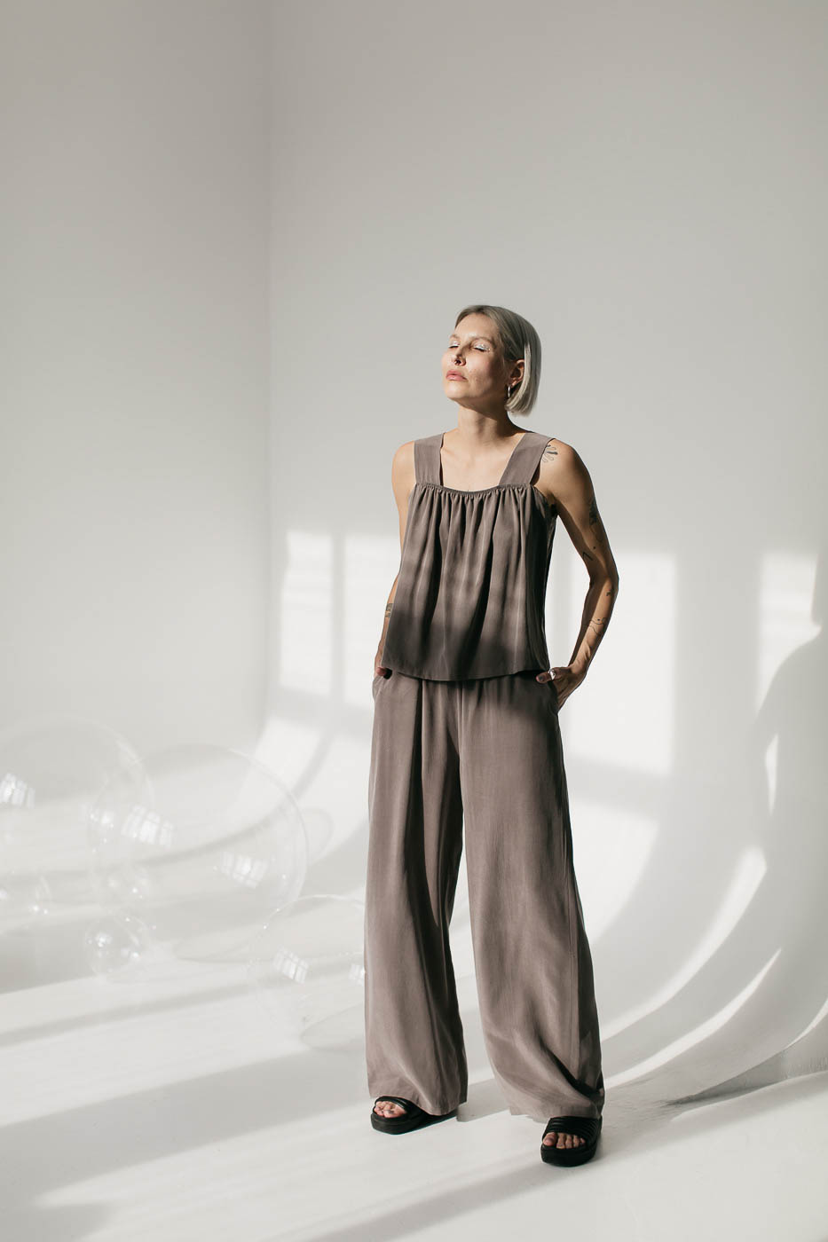 FIKA /earthy graphite rayon/