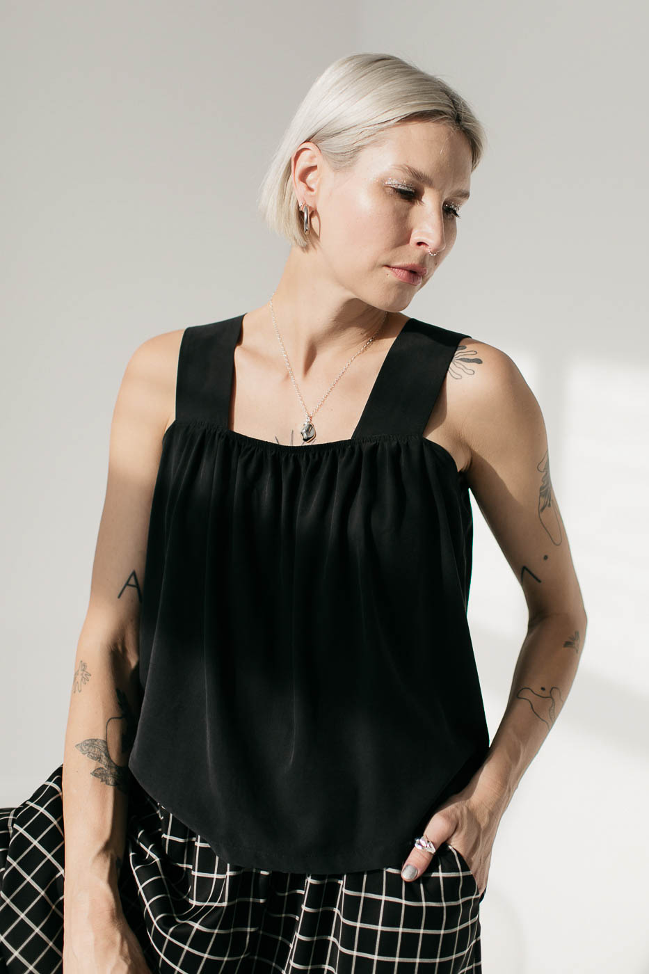 SAMOA /charcoal black rayon/
