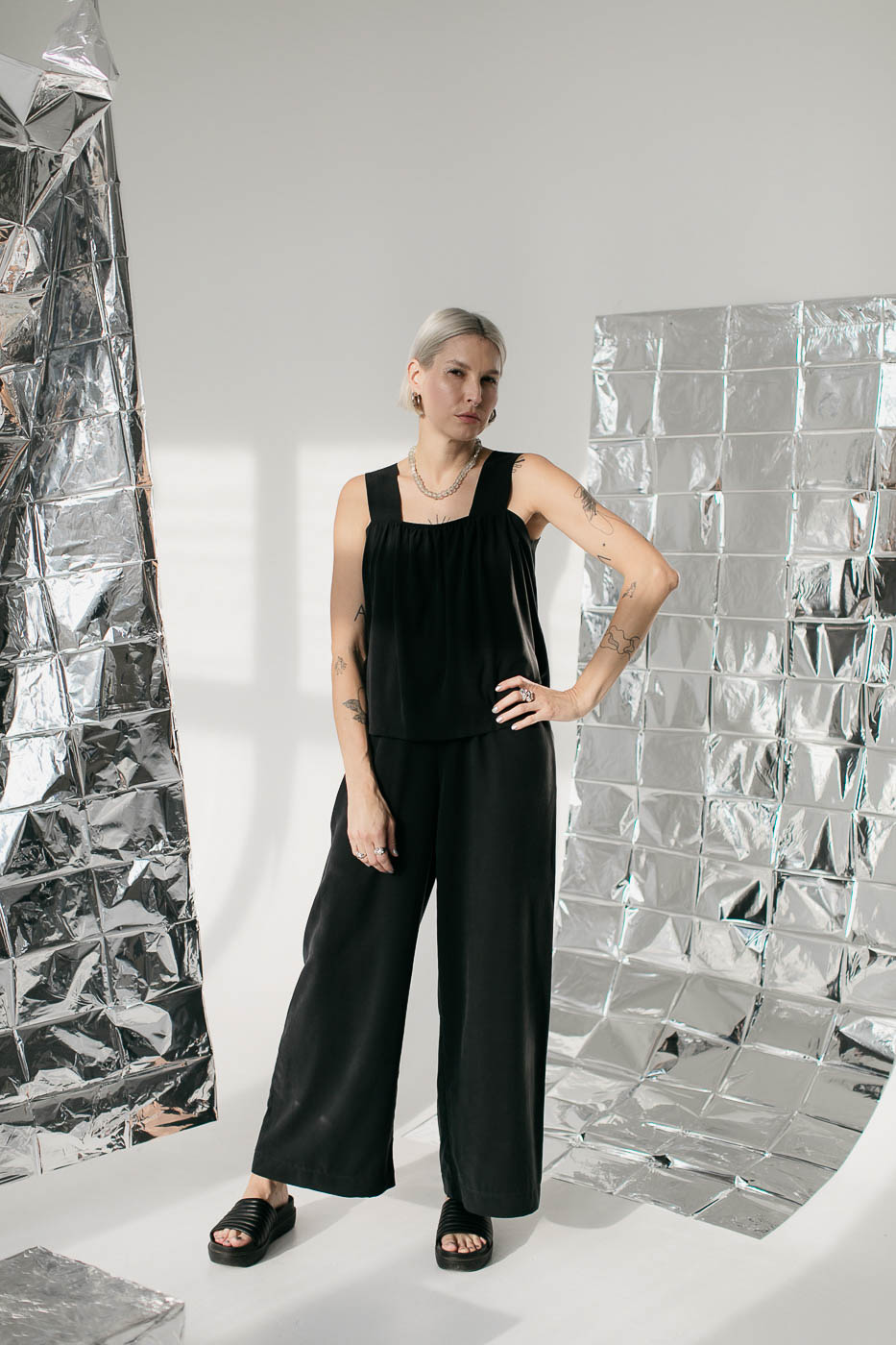 FIKA /charcoal black rayon/