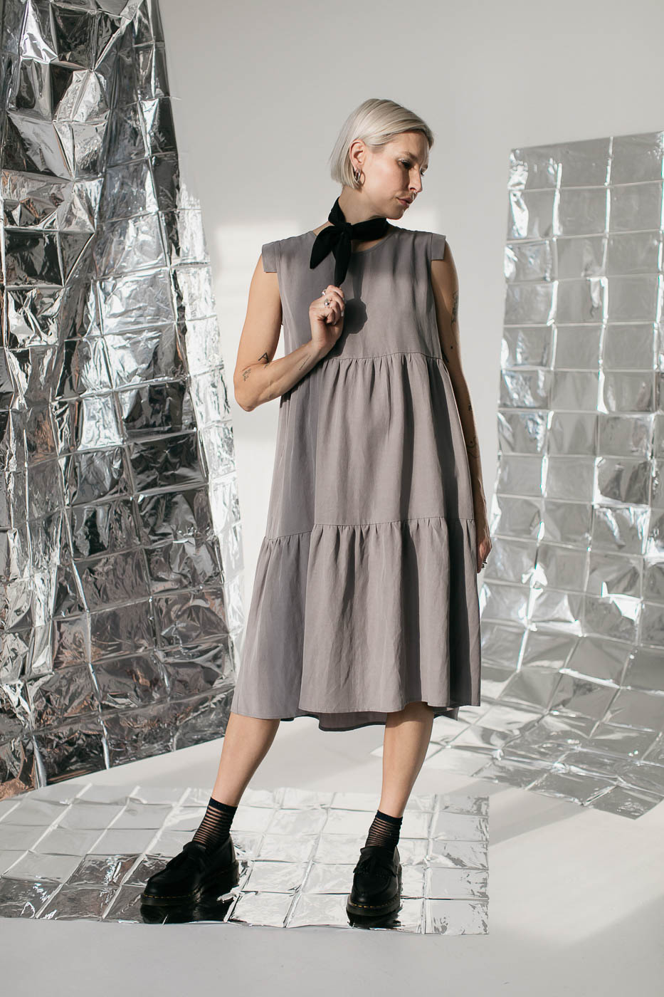 CLOUD /gray lyocell+linen/