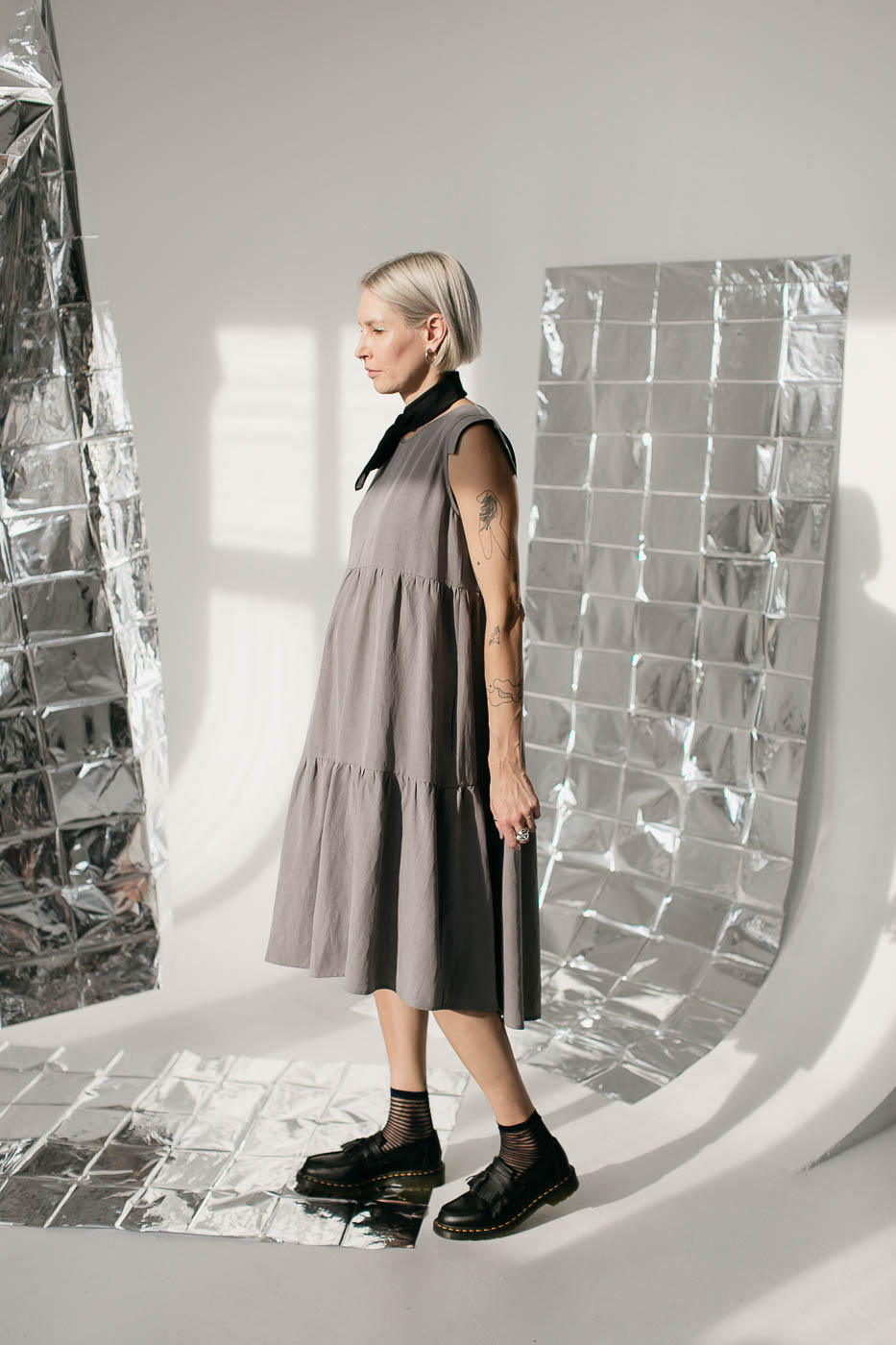 CLOUD /gray lyocell+linen/