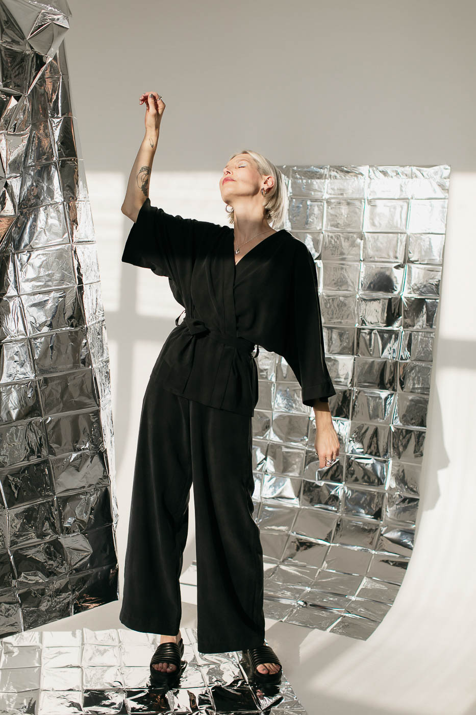 FIKA /charcoal black rayon/