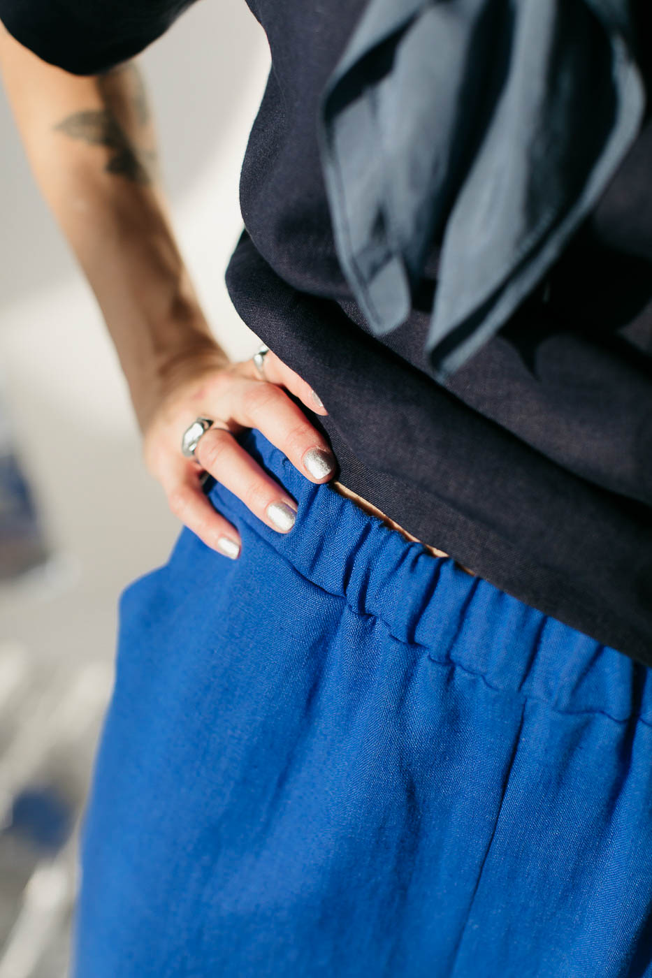 FIKA /cobalt blue linen/