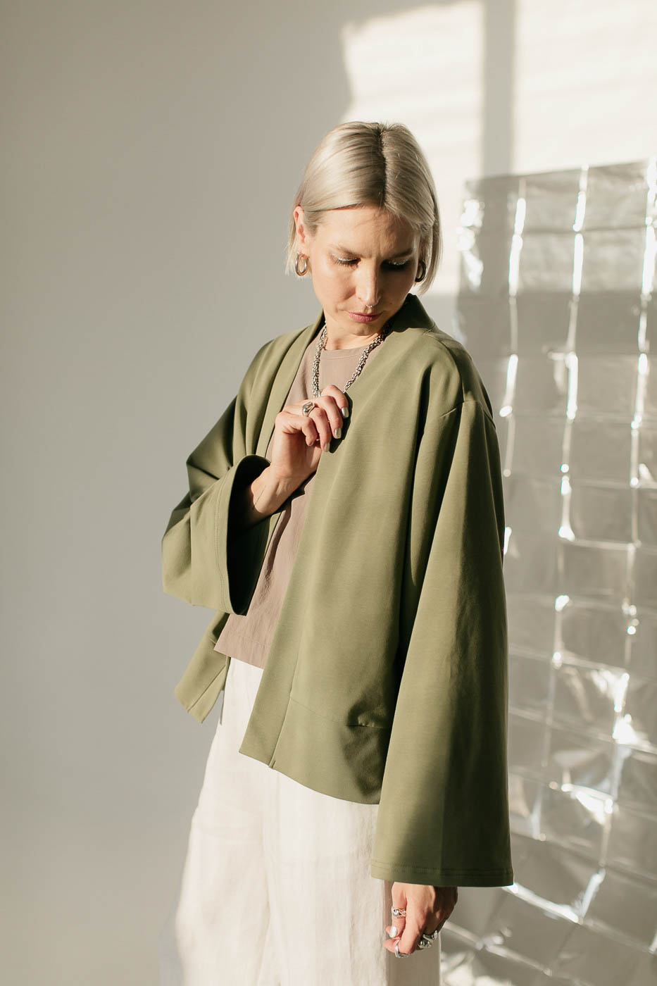 MARIBU /olive green cotton/