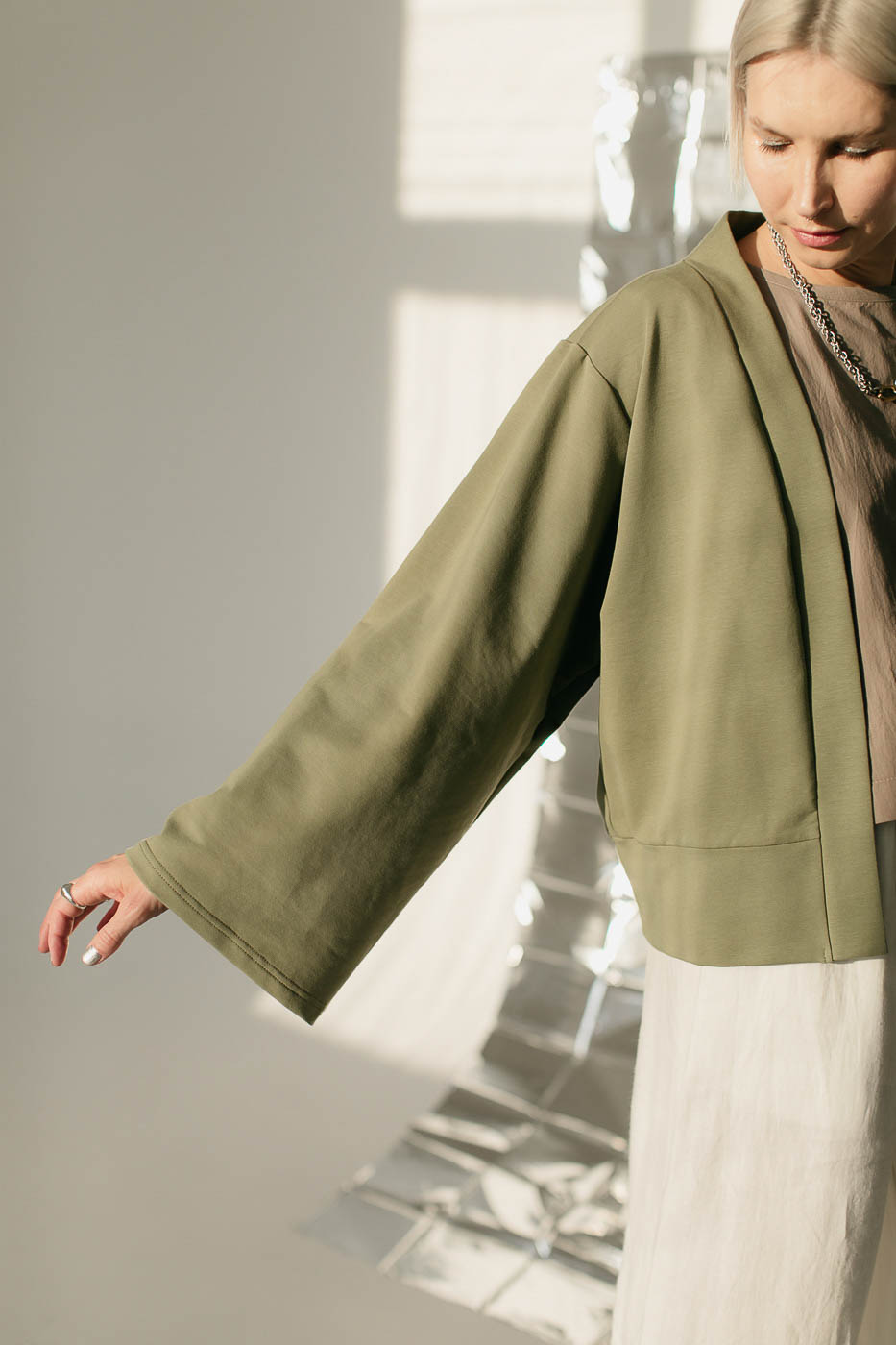 MARIBU /olive green cotton/