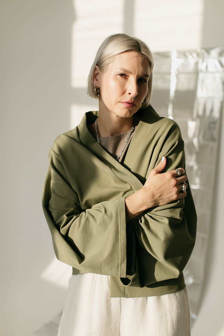 MARIBU /olive green cotton/