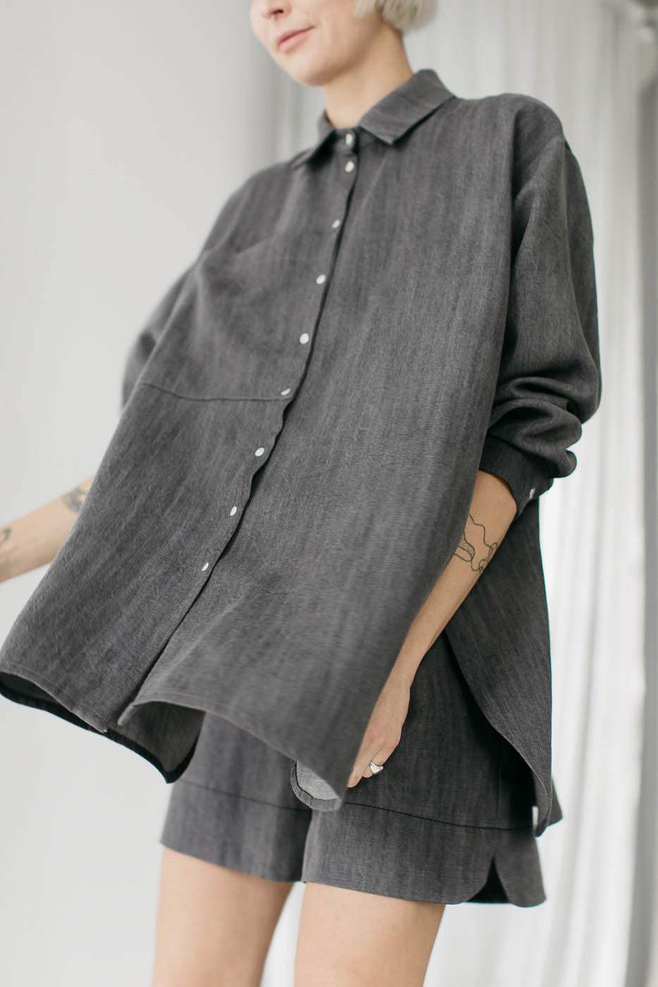 HI ROMA /graphite jeans lyocell/