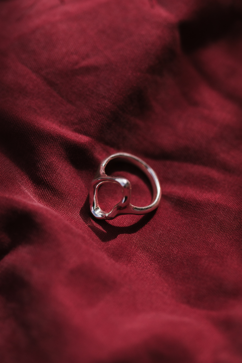 PEARL silver empty ring