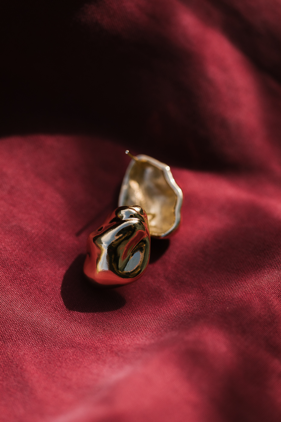 PEARL golden full earrings