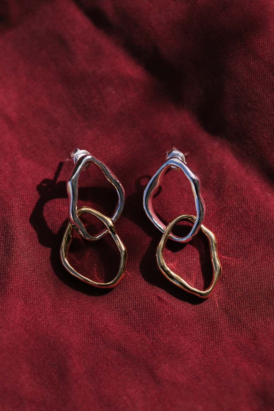 PEARL mixed double earrings