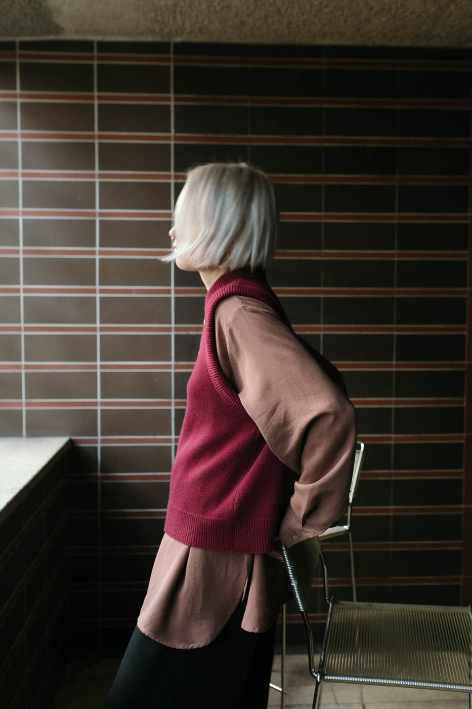 STØ /beetroot merino+cashmere/