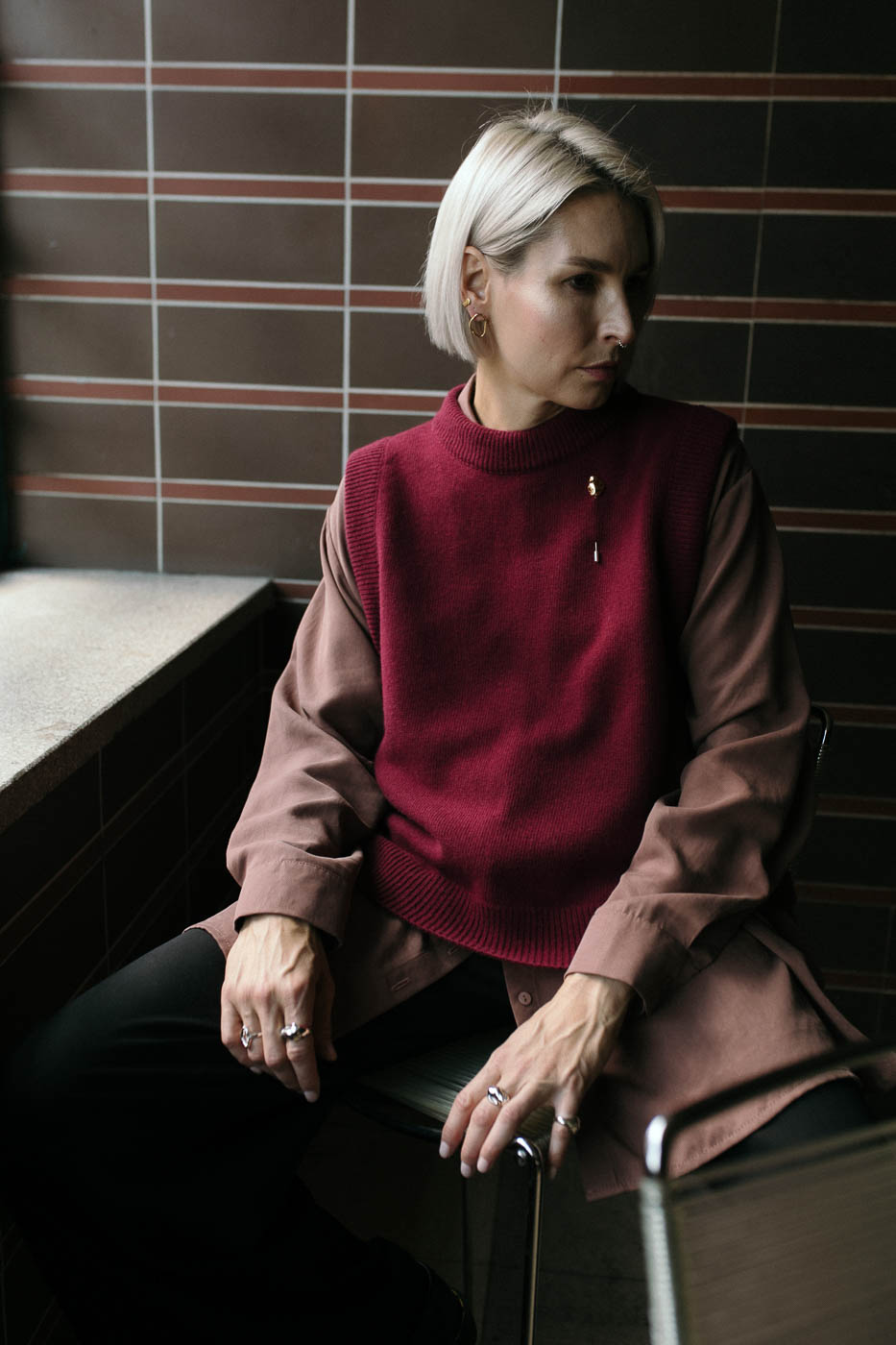 STØ /beetroot merino+cashmere/