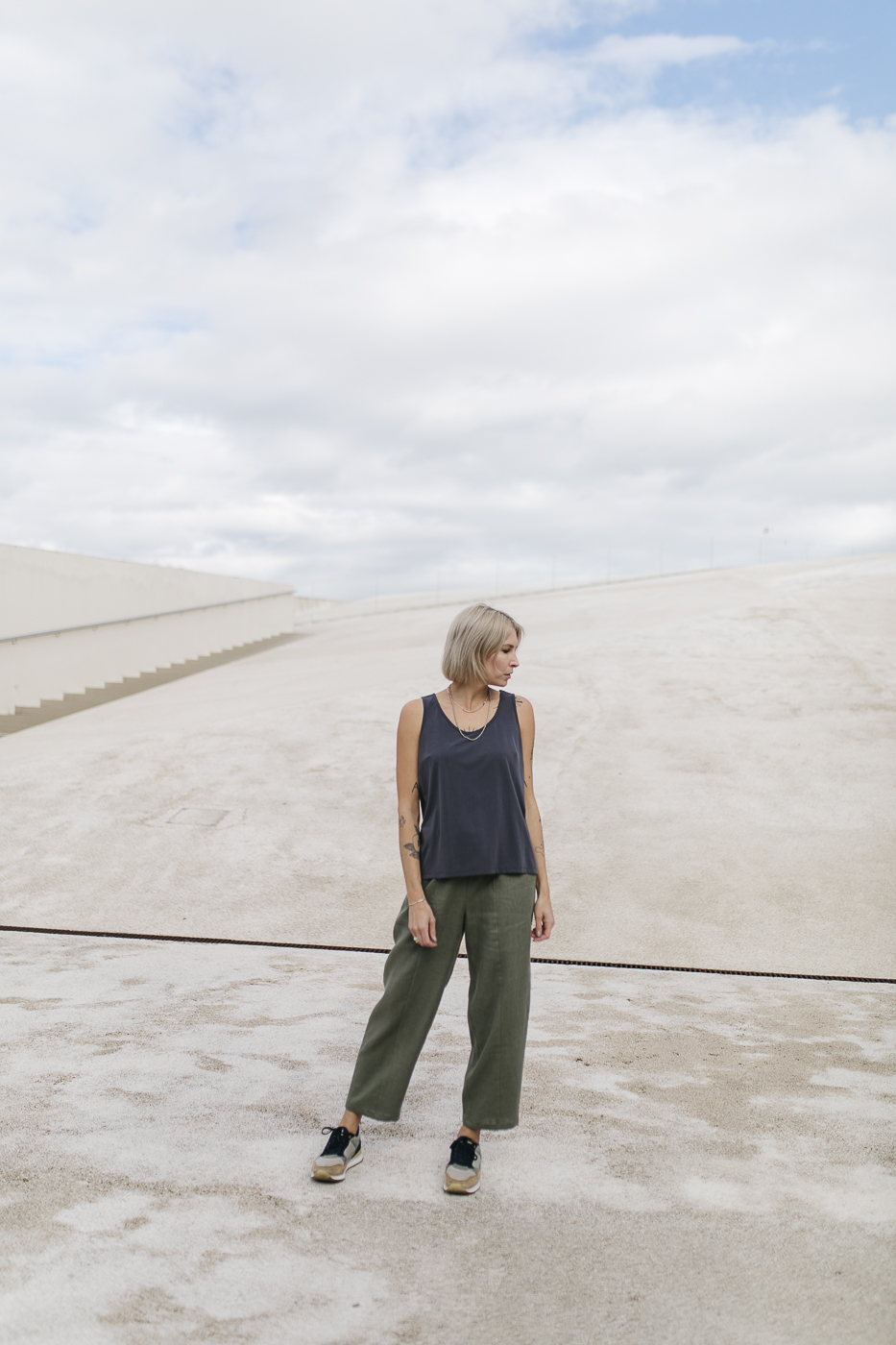 LISBOA /khaki linen/