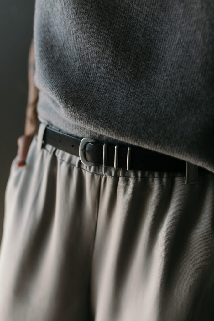 BELT /black leather/