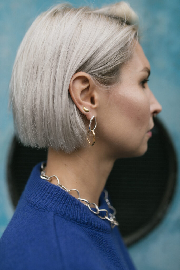 PEARL mixed double earrings