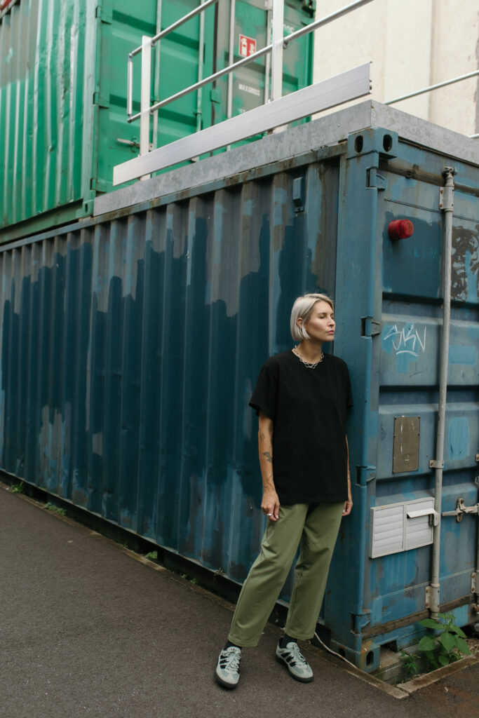 STAY HOME /olive cotton/